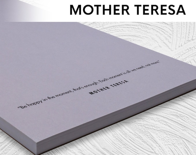 Mother Teresa Quotes Notepad: 50 Different Quotes (5.5 x 8.5)
