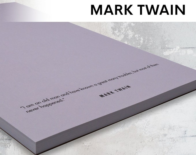 Mark Twain Quotes Notepad: 50 Different Quotes (5.5 x 8.5)