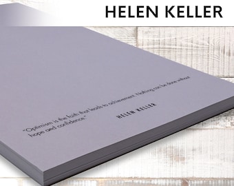 Helen Keller Quotes Notepad: 50 Different Quotes (5.5 x 8.5 Notepad)