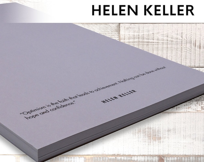 Helen Keller Quotes Notepad: 50 Different Quotes (5.5 x 8.5 Notepad)