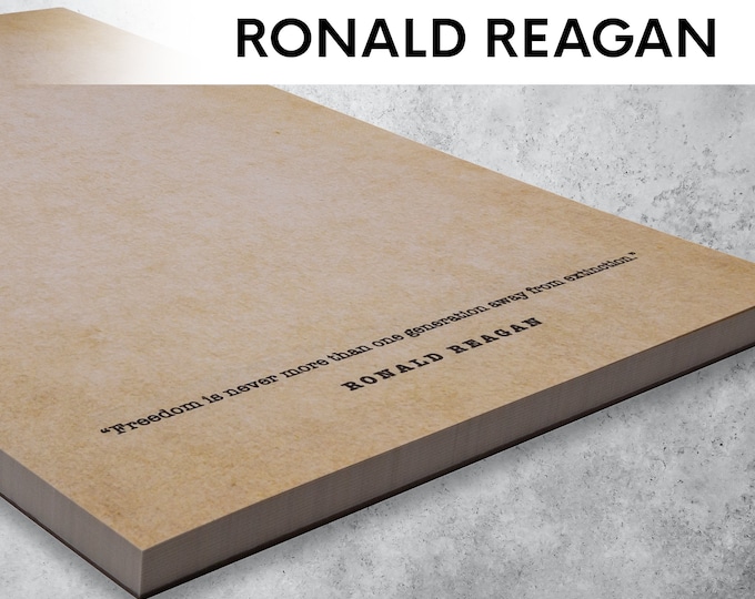 Ronald Reagan Quotes Notepad: 50 Different Quotes (5.5 x 8.5)