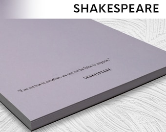 Shakespeare Quotes Notepad: 50 Different Quotes (5.5 x 8.5)