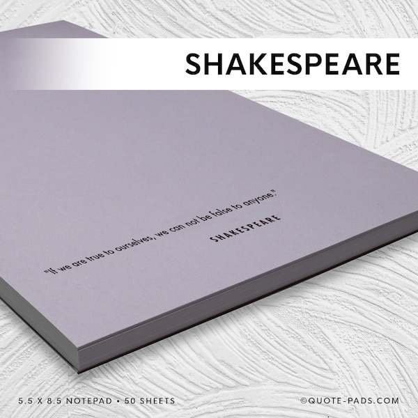 Notepad - 50 Shakespeare Quotes | 5.5 x 8.5 Notepad | Shakespeare gifts, Theatre gifts, Theater gifts,  Actor gifts, Director gift, Theatre