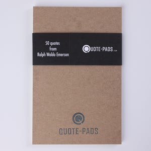 Ralph Waldo Emerson Quotes Notepad: Writer, Reader Gift (5.5 x 8.5) 50 Different Quotes 画像 4