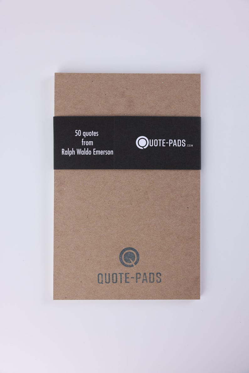 Ralph Waldo Emerson Quotes Notepad: Writer, Reader Gift (5.5 x 8.5) 50 Different Quotes 画像 4