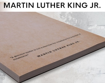 Martin Luther King Jr. Quotes Notepad: 50 Different Quotes (5.5 x 8.5)