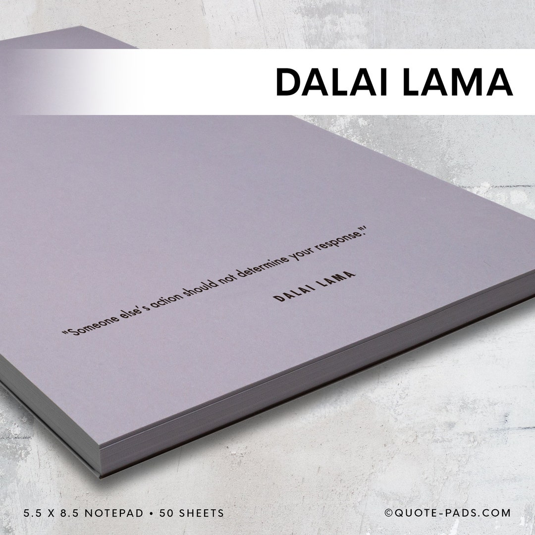Dalai Lama Quotes Notepad: Spiritual Gift, Zen Buddhism (5.5 X 8.5) 50 ...