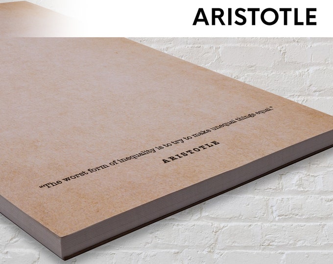 Aristotle Quotes Notepad: 50 Different Quotes (5.5 x 8.5)