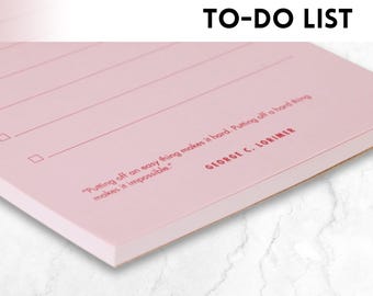 To-Do List with Procrastination Quotes Notepad: Checklist with 50 Different Procrastination Quotes (5.5 x 8.5)