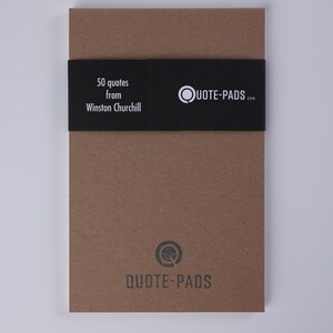 Winston Churchill Quotes Notepad: Inspirational Leadership & History Gift (5.5 x 8.5) 50 Different Quotes image 4