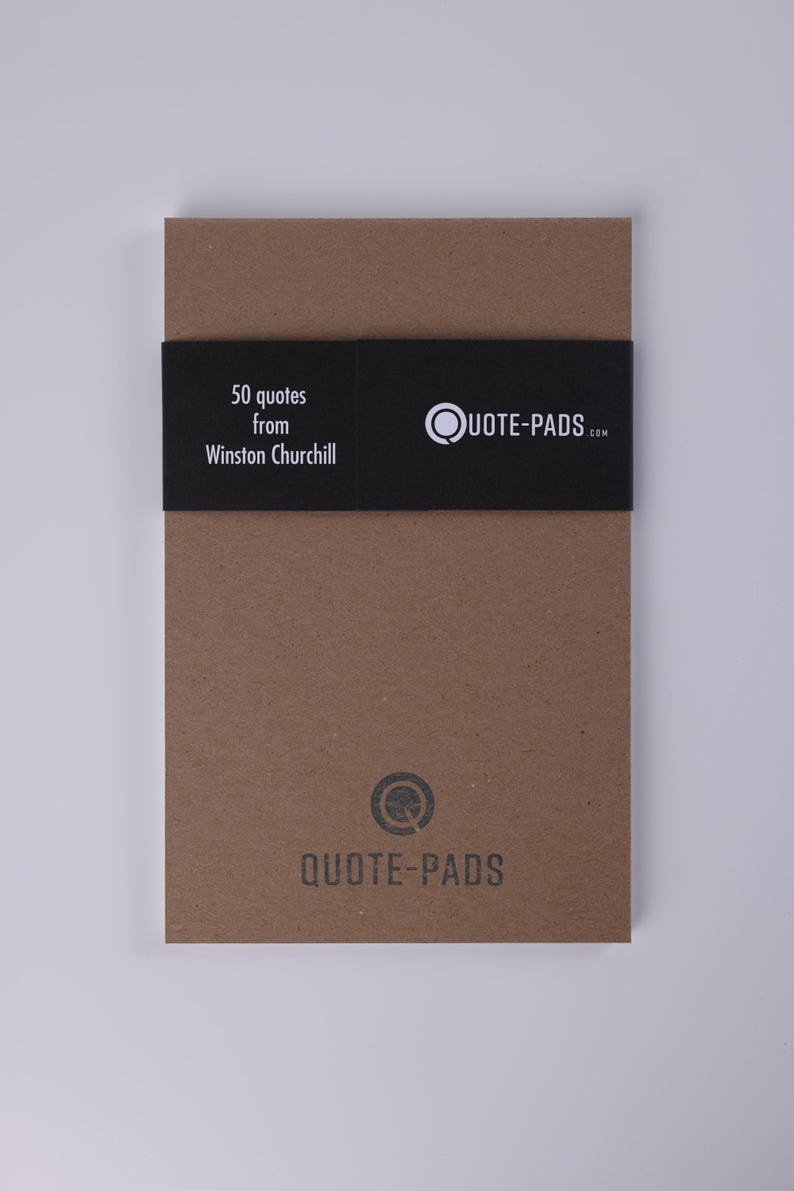 Winston Churchill Quotes Notepad: Inspirational Leadership & History Gift (5.5 x 8.5) 50 Different Quotes image 4