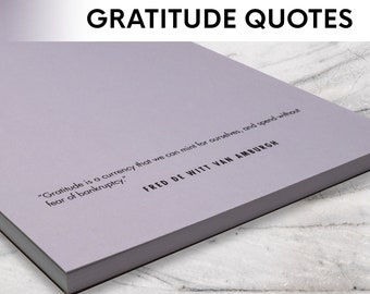 Gratitude Quotes Notepad: Inspirational & Appreciation Gift (5.5 x 8.5) 50 Different Quotes