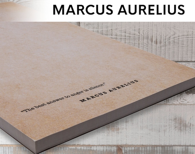 Marcus Aurelius Quotes Notepad: 50 Different Quotes (5.5 x 8.5)