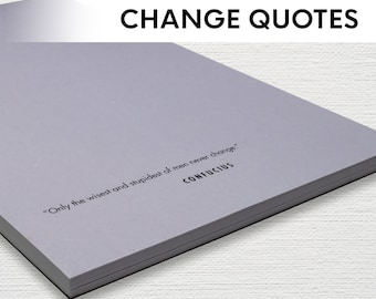 Change Quotes Notepad: 50 Different Quotes (5.5 x 8.5)