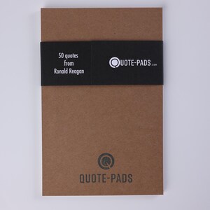 Ronald Reagan Quotes Notepad: Republican, Conservative Gift (5.5 x 8.5) 50 Different Quotes image 4