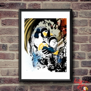 Wolverine Download Print, Superhero Art, Digital Superhero Poster