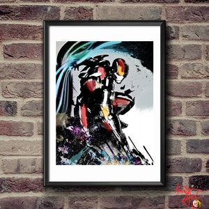 Ironman download print, superhero art, digital superhero poster