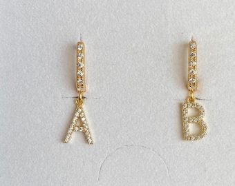 Ohrringe mit Buchstabe-Earring-Geburtstagsgeschenk -Anfangsbuchstaben anhänger-Schmuck-muttertag-Geschenk für mama