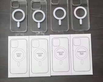 iPhone Hülle + Schutzglas - Transparent Handyhülle -Blickschutz Panzerfolie- Für iPhone 15 14 13 12