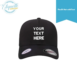 Custom Embroidered Flexfit Hat: Personalized 6-Panel Cap
