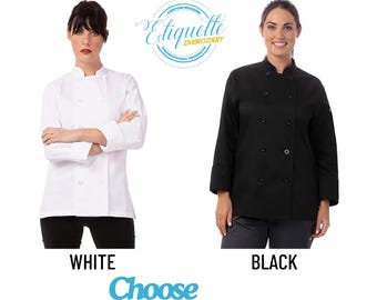 Personalized Women's Chef Coat – Embroidered Le mans Jacket