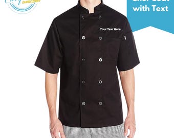 Custom Embroidered Chef Coat: Unisex Professional Uniform