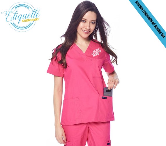Nursing Chic: Customized Scrubs Set Top and Taps for Stylish Nurses on -nursing  Scrubs-medical Scrubs-healthcare Apparel-gift for Nurses -  Canada