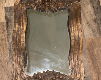 Vintage Serge Roche Style Gilt Wood Wall Rococo Fruit Ribbon Motif