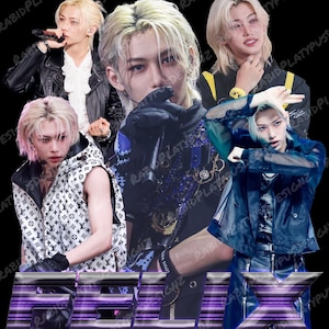 Felix Kpop PNG | SKZ Merch Design | Instant Digital Download