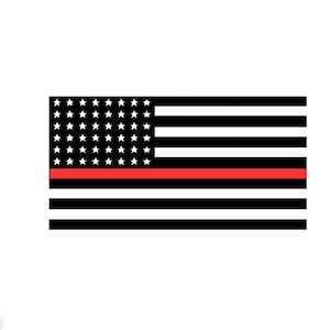 Thin Red Line, Flag, Decal , Firefighter, American Flag, Stickers, Thin Blue Line, Police, Green Line, Military, USA Flag, I Stand With You