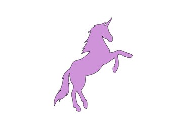 Unicorn, Decal, Unicorn outline, Tumbler, Sticker, magical, Laptop, Bumper Sticker, cottagecore, cottage core, Fairy, whimsy, little girl,