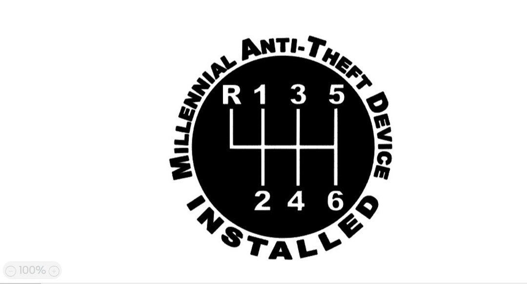 Millennial Anti Theft Device 6 Speed Gear Endangered Species Stick