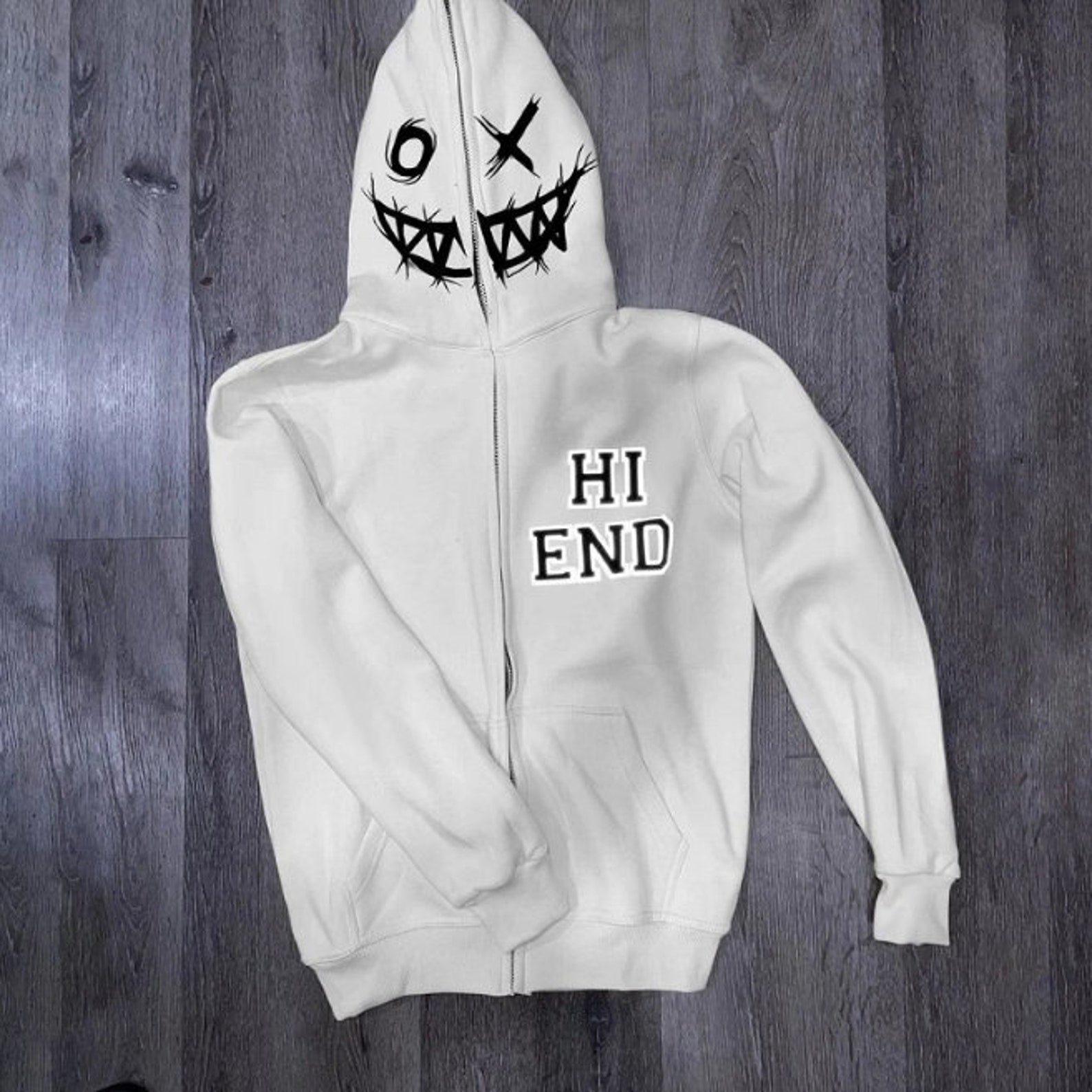 Y2K Full Zip up Hoodie Etsy