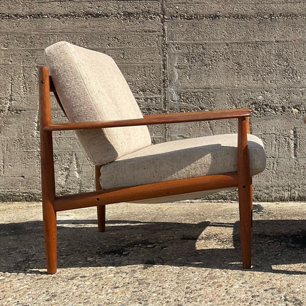 Grete Jalk lounge chair, vintage, teak, danish design