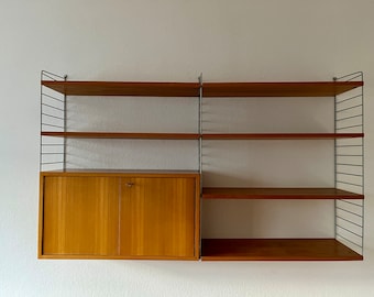 String Wall Unit, Regal, shelf, Nisse strinning, mid century