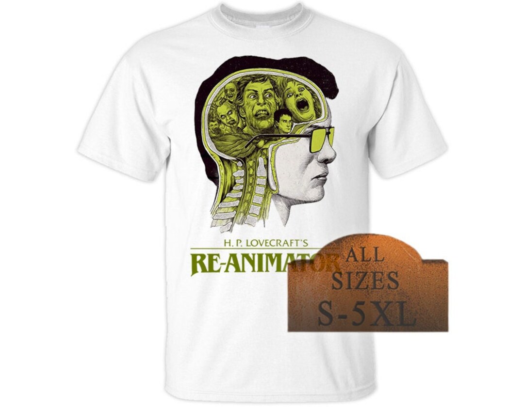 Re-animator V6 lovecraft Poster Men T Shirt Natural White - Etsy Re-animator V6 lovecraft Poster Men T Shirt Natural White - Etsy