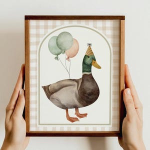 One Lucky Duck Birthday Sign Mallard Duck Theme 1st Birthday Sign Duck Hunting First Birthday Table Sign Duck party decor gender neutral