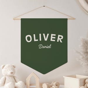Custom Name Pennant Custom Pennant Personalized Name Wall Banner Kids Nursery Decor Baby Room Decor Boyhood Pennant Custom Name Flag