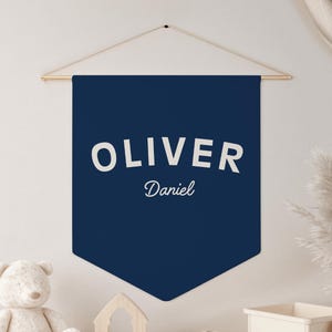 Custom Name Pennant Custom Pennant Personalized Name Wall Banner Kids Nursery Decor Baby Room Decor Boyhood Pennant Custom Name Flag