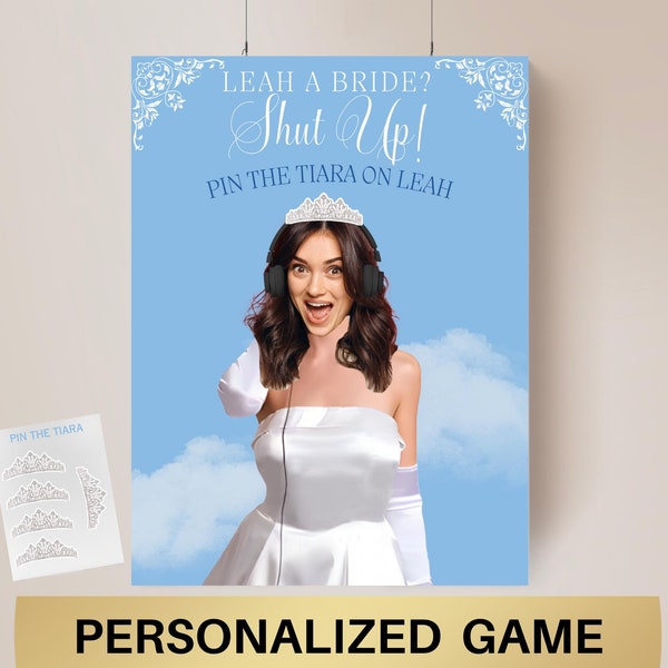 Me? A Bride? Shut Up! Banner Princess Themed Bachelorette Party Supplies Diaries Decor Princess Bridal shower Games Bride Face decor Hen