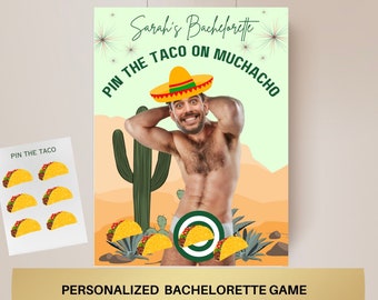 Final Fiesta Bachelorette Party Game Template Margs and Matrimony personalized decor sign Mexican Bach Editable Games Groom Face Decor