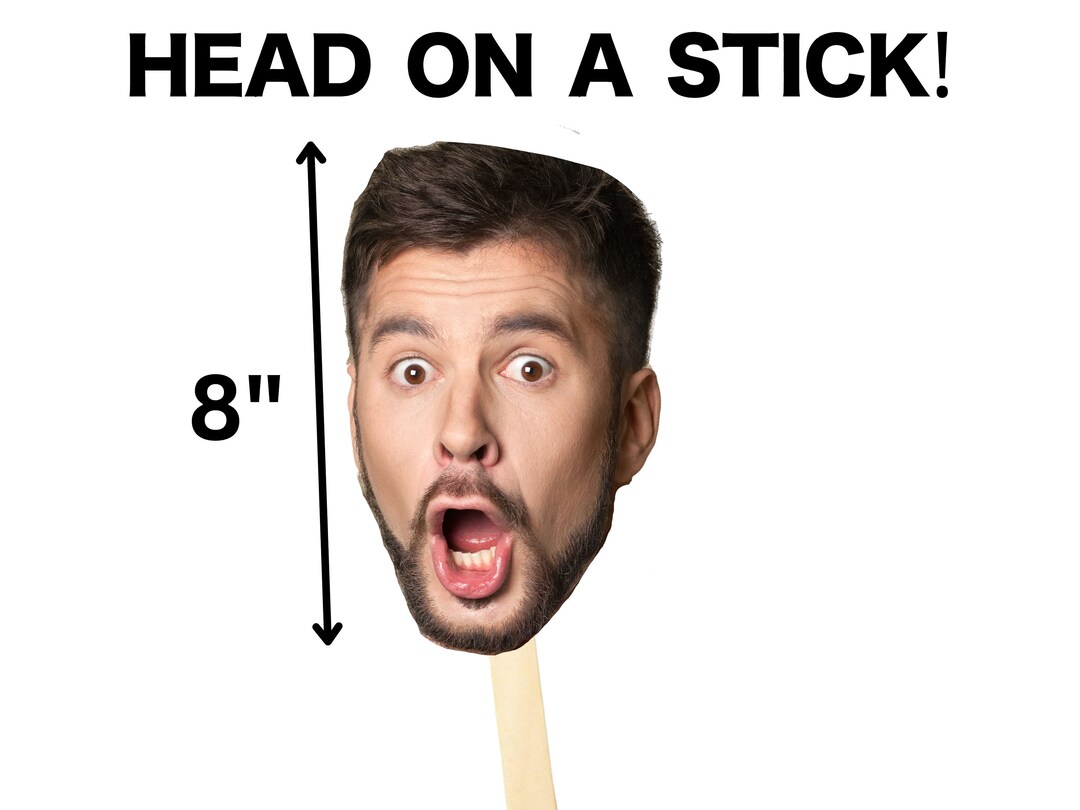 Face on A Stick Big Head Cutouts Bachelorette Party Favors Etsy