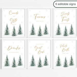 Winter Baby Shower Bundle Baby It&#39;s Cold Outside Baby Shower Signs Winter Wonderland Baby Shower Sign Bundle Snowflake Baby Shower Bundle