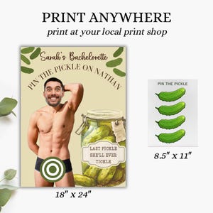 2HB-LPS Last Pickle Party-Set – Mit Poster, Augenbinde & 24 Aufklebern, Für Junggesellinnenabschiede