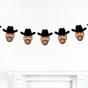 Groom Face banner Save a Horse Ride a Cowboy Bach Same Cowboy Forever Bachelorette Party sign Disco CowGirl Decor  HoeDown Last Rodeo Austin