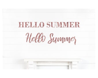 Summer Banner, Summer Garland, Hello Summer, Bunting Banner, Pennants, pool party, Mantel decor, hello summer sign, beach party