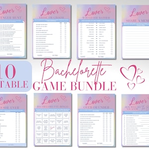 Ela encontrou seu amante, pacote de jogos de despedida de solteira, jogos editáveis para chá de panela, jogos de bebida, despedida de solteira, então vai ser bingo nupcial para sempre