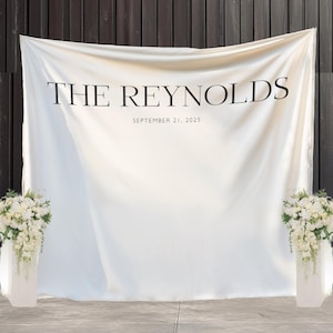 Fabric Wedding Sign Personalised Wedding Welcome Sign Fabric Sign Custom Linen Wedding Aisle Decor Boho Wedding Arch Decor