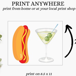Banner Weenies and Tinis, decorazioni per feste a tema Martini, striscione per feste di hot dog, bar Martini, decorazioni per feste di addio al nubilato, decorazioni per compleanni - Italia