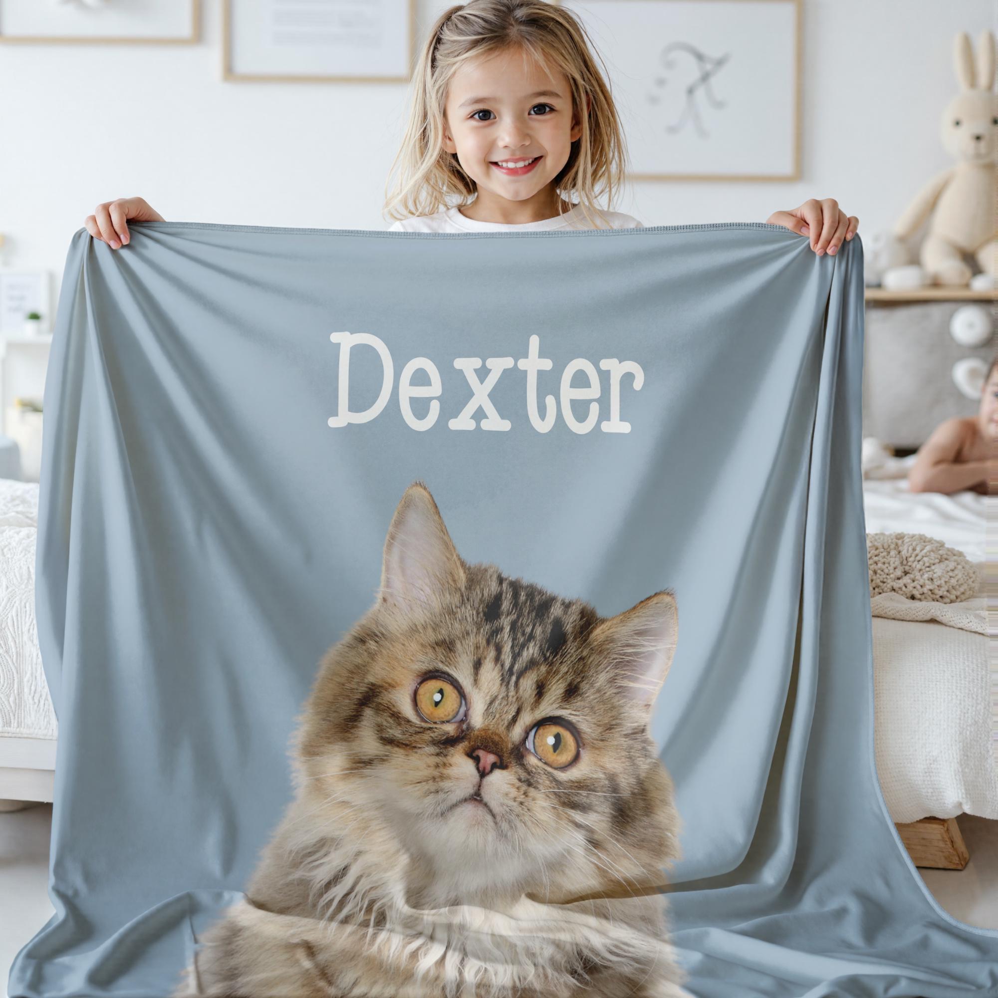 Custom Photo Blanket - Personalized Fleece Throw With Your Pictures, 52x80 Inches, Holds 8 Photos, Perfect Gift For Family & Pets